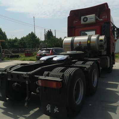 Carbon Steel Cargo Box FAW Jh6 LNG Heavy Duty 530HP Traktortruck met air suspension stoel