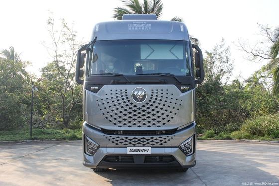 High Torque CNG-tractor met luchtophanging 6,8x2,5x3,8m en sleephalve aanhangwagen