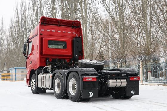 600L brandstoftank zware dumptruck luchtophanging tractor met handgeschakelde transmissie