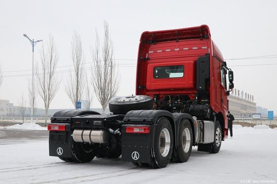 600L brandstoftank zware dumptruck luchtophanging tractor met handgeschakelde transmissie