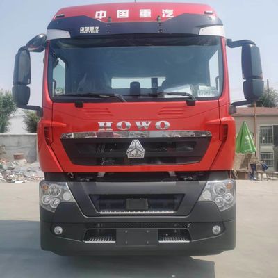 Tubeless Tire Design 400hptx7 HOWO Tipper Trailer Truck met Carbon Steel Cargo Box