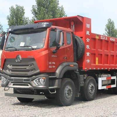 High Horsepower 8x4 Dump Truck met Sinotruk chassis en Hydraulische stuurbekrachtiging