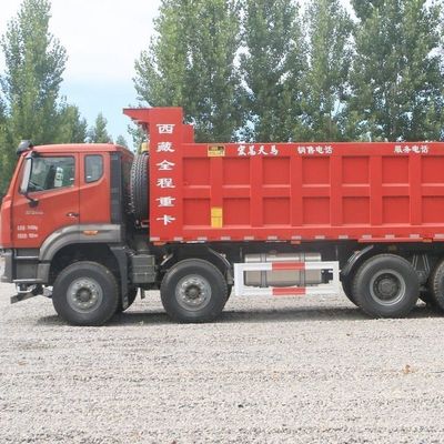 Zware vrachtwagen 8X4 vuilniswagen verkoop met hydraulische stuurbekrachtiging gemakkelijke aanvangsbetaling