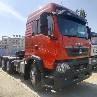 6×4 aandrijfiets handgeschakelde transmissie Haowo Heavy Duty Tractor Truck met luchtophanging