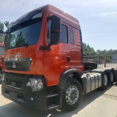 6×4 aandrijfiets handgeschakelde transmissie Haowo Heavy Duty Tractor Truck met luchtophanging