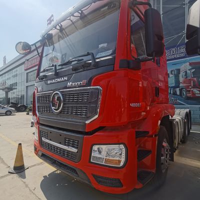 400L brandstoftank Shacman Traktortruck met handgeschakelde transmissie en luchtophangstoel