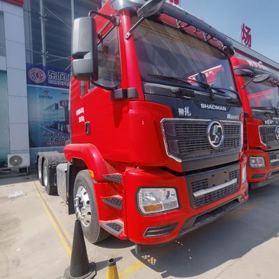 400L brandstoftank Shacman Traktortruck met handgeschakelde transmissie en luchtophangstoel