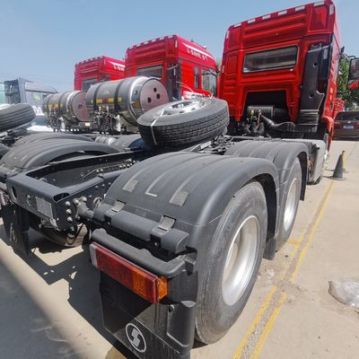 400L brandstoftank Shacman Traktortruck met handgeschakelde transmissie en luchtophangstoel