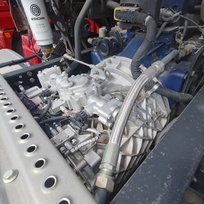 Dump-chassis met hydraulisch stuursysteem met krachtondersteuning en motorvermogen van 4-6 liter