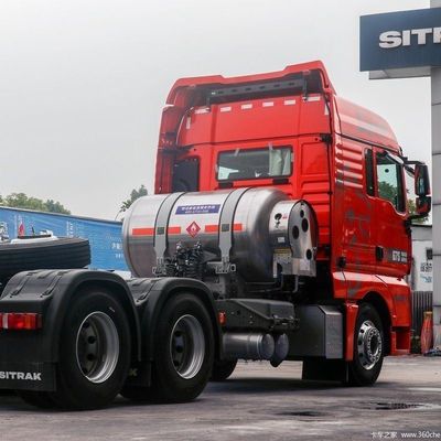Semi-aanhanger voor slepen 6X4 zware Shacman-truck met 1000L brandstoftank en zitplaatsen ≤5