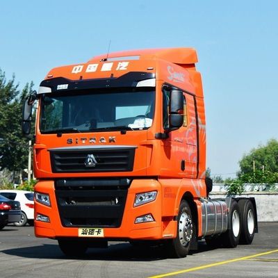 HOWO zware CNG-tractor voor het vervoer van halve aanhangwagens