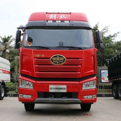FAW Jiefang J6p zware vrachtwagen 6X4 zuiver elektrische wisseltractor met 12 handgeschakelde versnellingen