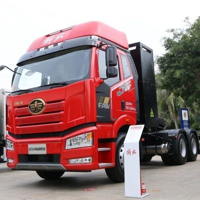 FAW Jiefang J6p zware vrachtwagen 6X4 zuiver elektrische wisseltractor met 12 handgeschakelde versnellingen