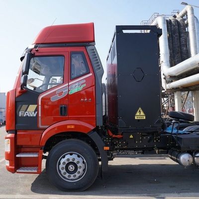 Vervoer van goederen Elektrische tractor FAW Jiefang J6p 6X4 460 pk met kilometers 100000 km