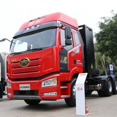 12 versnellingen handgeschakeld FAW Jiefang J6p 6X4 zuivere elektrische tractor voor elektrische ontlading