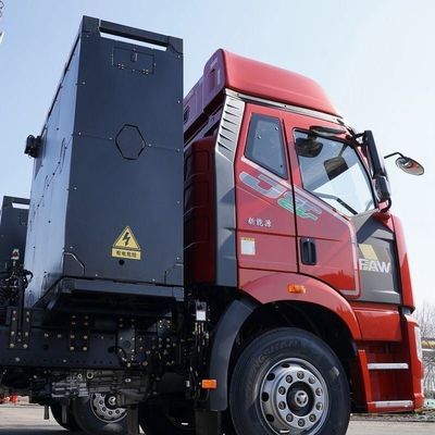 12 versnellingen handgeschakeld FAW Jiefang J6p 6X4 zuivere elektrische tractor voor elektrische ontlading