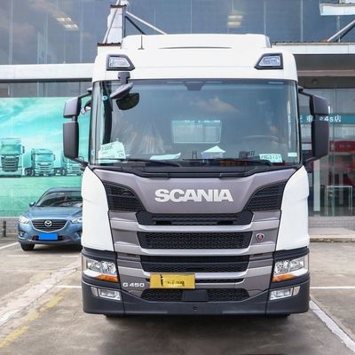 450 model Scania prime s 450 pk zware vrachtwagen met S-chassis en buisloze banden