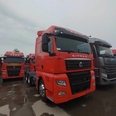 Handgeschakelde transmissie 6X4 Gebruikte Sitrak-tractor-truck voor goederenvervoer in goede staat