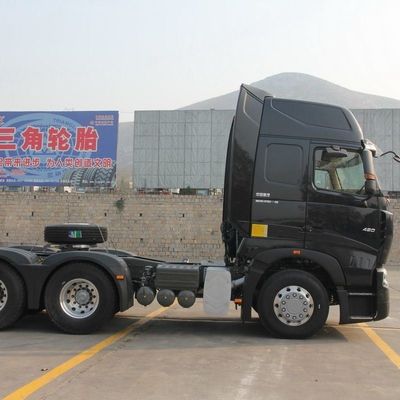 600L brandstoftank 420 pk 6x4 trekker met ≤5 zitplaatsen Nationale zware vrachtwagen HOWO A7-serie