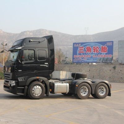 Sinotruck HOWO A7 Serie 6X4 Dump Truck met sleephalve aanhangwagen en 400L brandstoftank