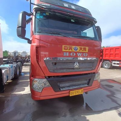 Zware trekkertruck voor het slepen van een halve aanhangwagen 400L brandstoftank handgestuurd type