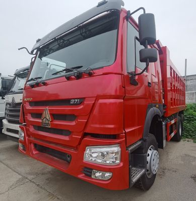 Sinotruck Tipper Gebruikte dumptruck met bediend stuur en banden Volledige betaling