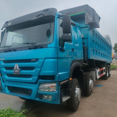 6 maanden Na-verkoopservice Zware HOWO 8X4 dumptruck met koolstofstaal vrachtdoos