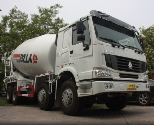 6x4 aandrijflijn Gebruikt 375 HOWO Drum Betonmixer Truck voor zware constructie