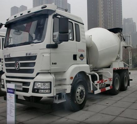 Shacman Hydraulisch stuur Cement Mixer Truck met handgeschakelde transmissie op maat