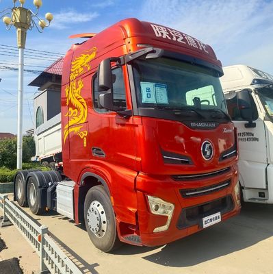 400L brandstoftank Shaanxi Automobile Delong X6000 Diesel traction truck met sleepfuncties