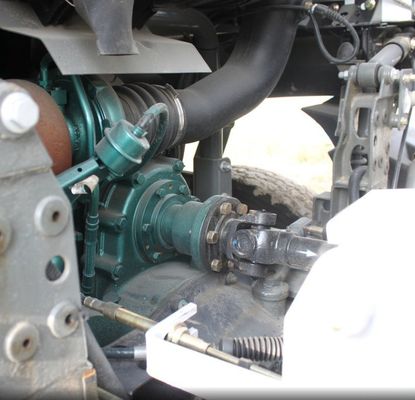 8x4 aandrijflijn Sinotruk Chassis Cement Mixer met hydraulisch stuur en power assist