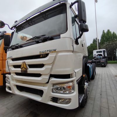 Gebruikte HOWO 371HP 6X4 trekkertruck voor vrachtvervoer in koolstofstaal doosmateriaal