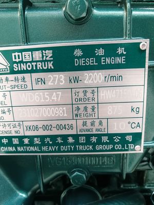 Watergekoelde koelcilinder voor Sinotruk Wd615.47 Heavy Duty Truck Engine Components