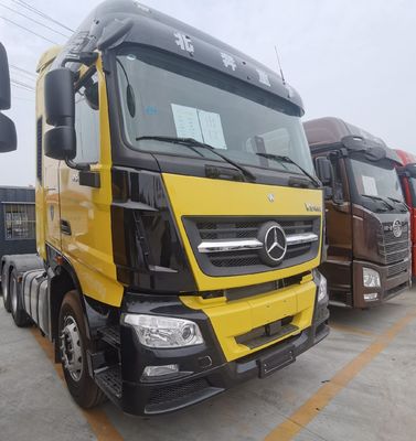 Materiaal van koolstofstaal 6X4 Beiben-tractortruck met hydraulisch stuurprogramma